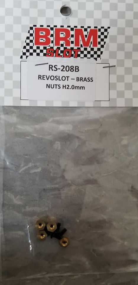 RS-208B Revo Slot Brass Nut H2.00mm X 4
